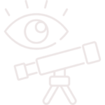 The image Telescope and eye symbolizing vision and foresight.